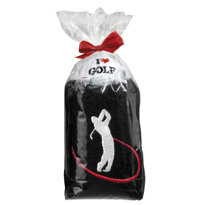 TOALLA CON GOLFISTA SWING