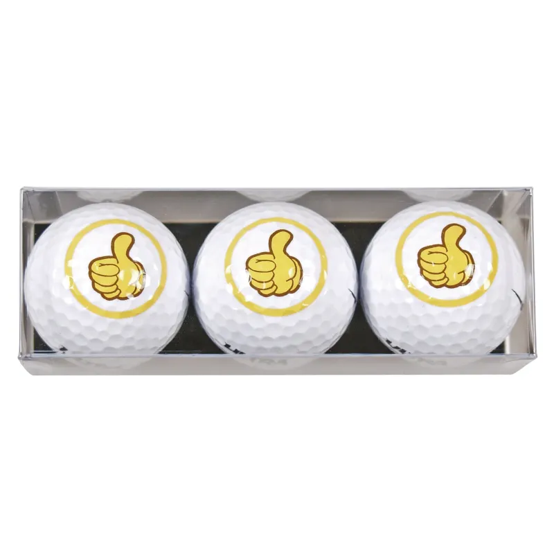 Pack de tres bolas de golf - motivo ok